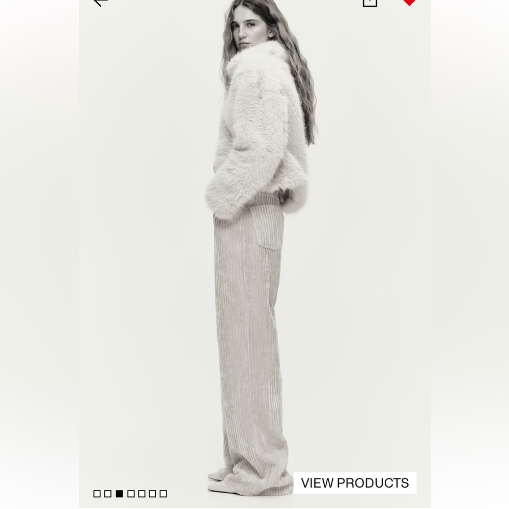 H&M Beige Wide Leg Pants - Picture 3 of 9